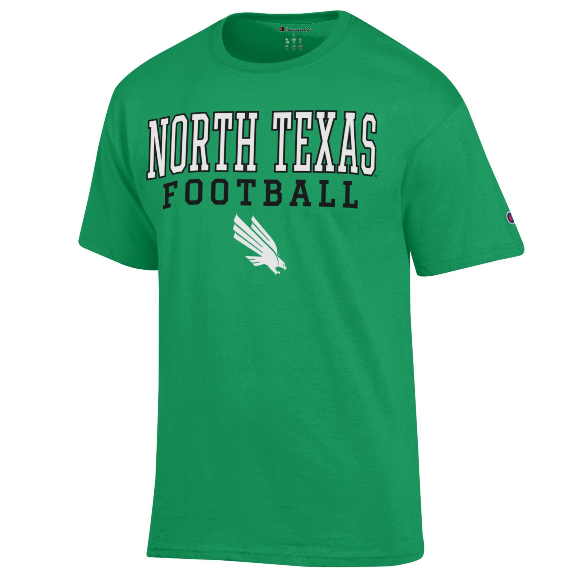 Men's Champion Kelly Green North Texas Mean Green Football Jersey T-Shirt - Image 3