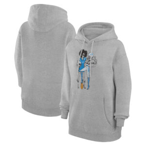Women's G-III 4Her by Carl Banks  Heather Gray Detroit Lions Football Girls Graphic Pullover Hoodie