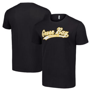 Men's Starter Black Green Bay Packers Tailsweep T-Shirt