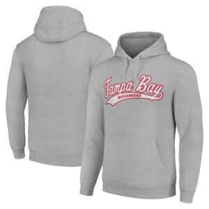 Unisex Starter Heather Gray Tampa Bay Buccaneers Tailsweep Pullover Hoodie