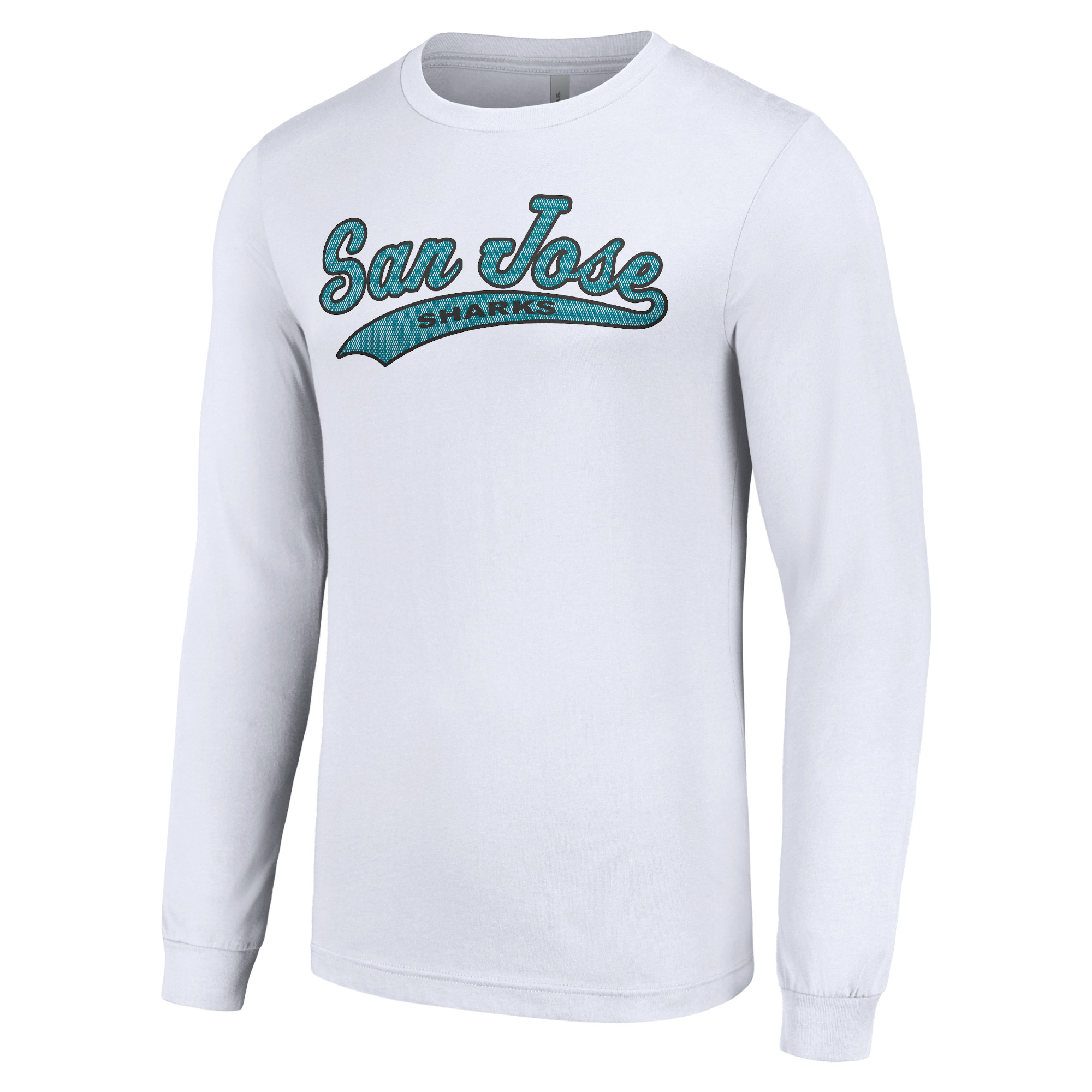 Men's Starter White San Jose Sharks Tailsweep T-Shirt - Image 6