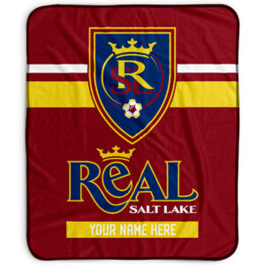 Pegasus Real Salt Lake 50" x 60" Stripes Personalized Fleece Blanket