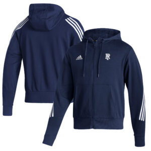 Men's adidas  Navy Rhode Island Rams Fashion Decorated Full-Zip Hoodie
