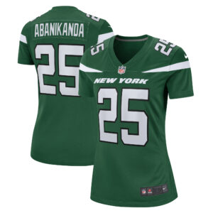 Women's Nike Israel Abanikanda Gotham Green New York Jets  Game Jersey