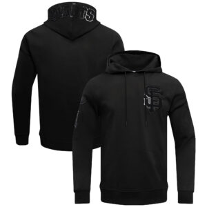 Men's Pro Standard Black San Francisco Giants Triple Black Full-Zip Hoodie