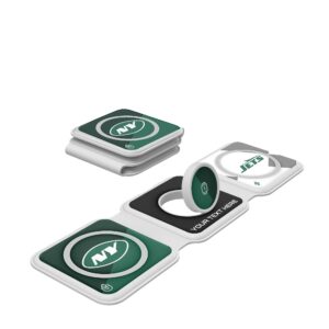 Keyscaper New York Jets Personalized 3-in-1 Foldable Charger