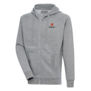 Men's Cutter & Buck Heather Gray Texas Tech Red Raiders Mainsail Sweater-Knit Big & Tall Half-Zip Pullover Jacket