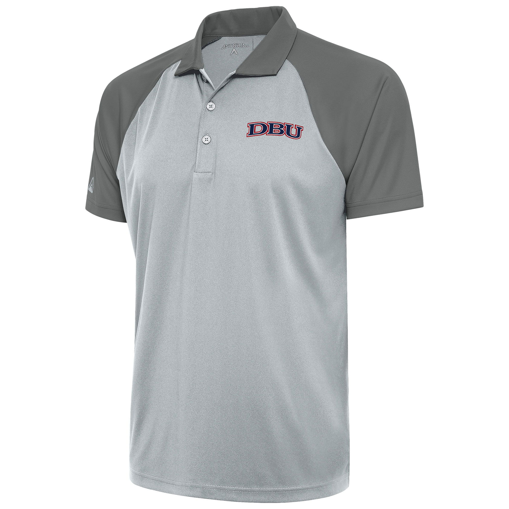 Men's Antigua Silver/Steel Dallas Baptist Patriots Nova Polo