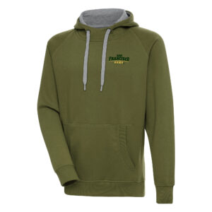 Men's Antigua  Olive San Francisco Dons Victory Pullover Hoodie