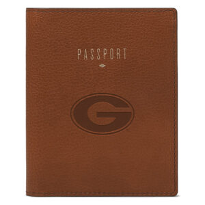 Fossil  Brown Georgia Bulldogs Travel RFID Passport Case