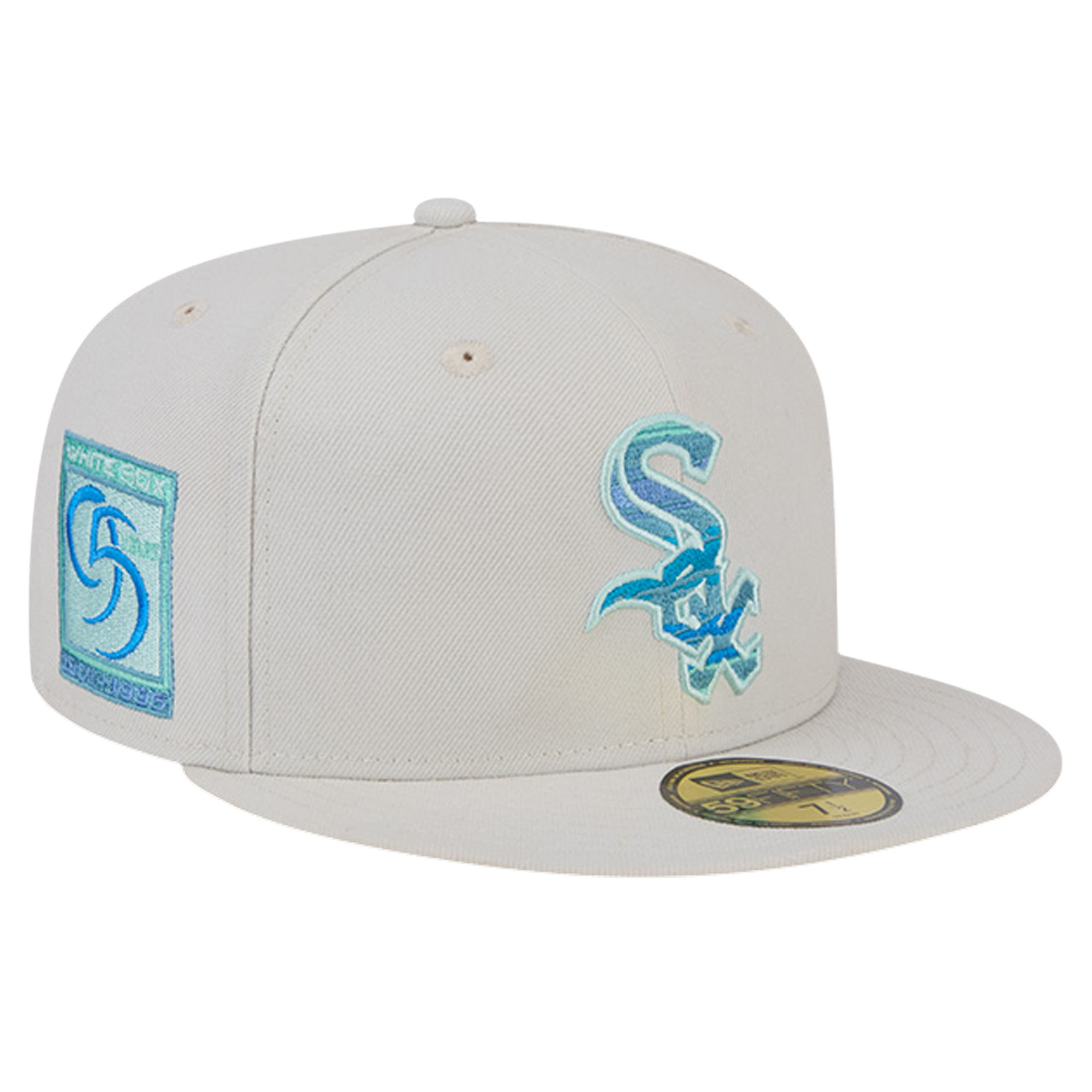 Men's New Era Khaki Chicago White Sox Stone Mist 59FIFTY Fitted Hat - Image 7