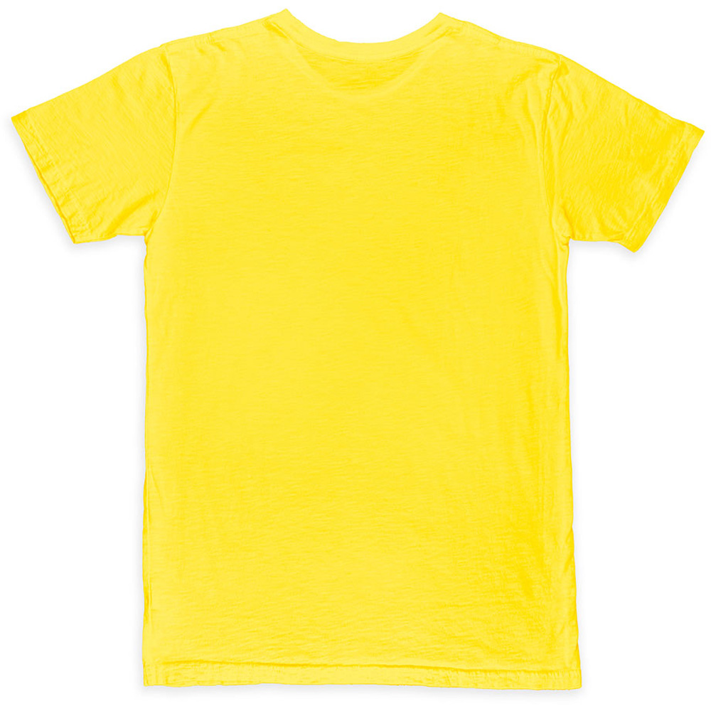 Men's 1863FC Yellow Santos FC Mono Crest Slub T-Shirt - Image 7