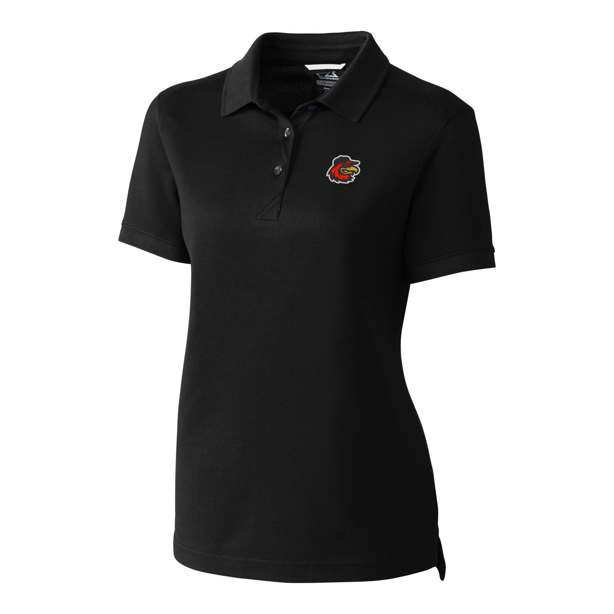 Women's Cutter & Buck Black Rochester Red Wings Advantage Tri-Blend Pique Polo - Image 7