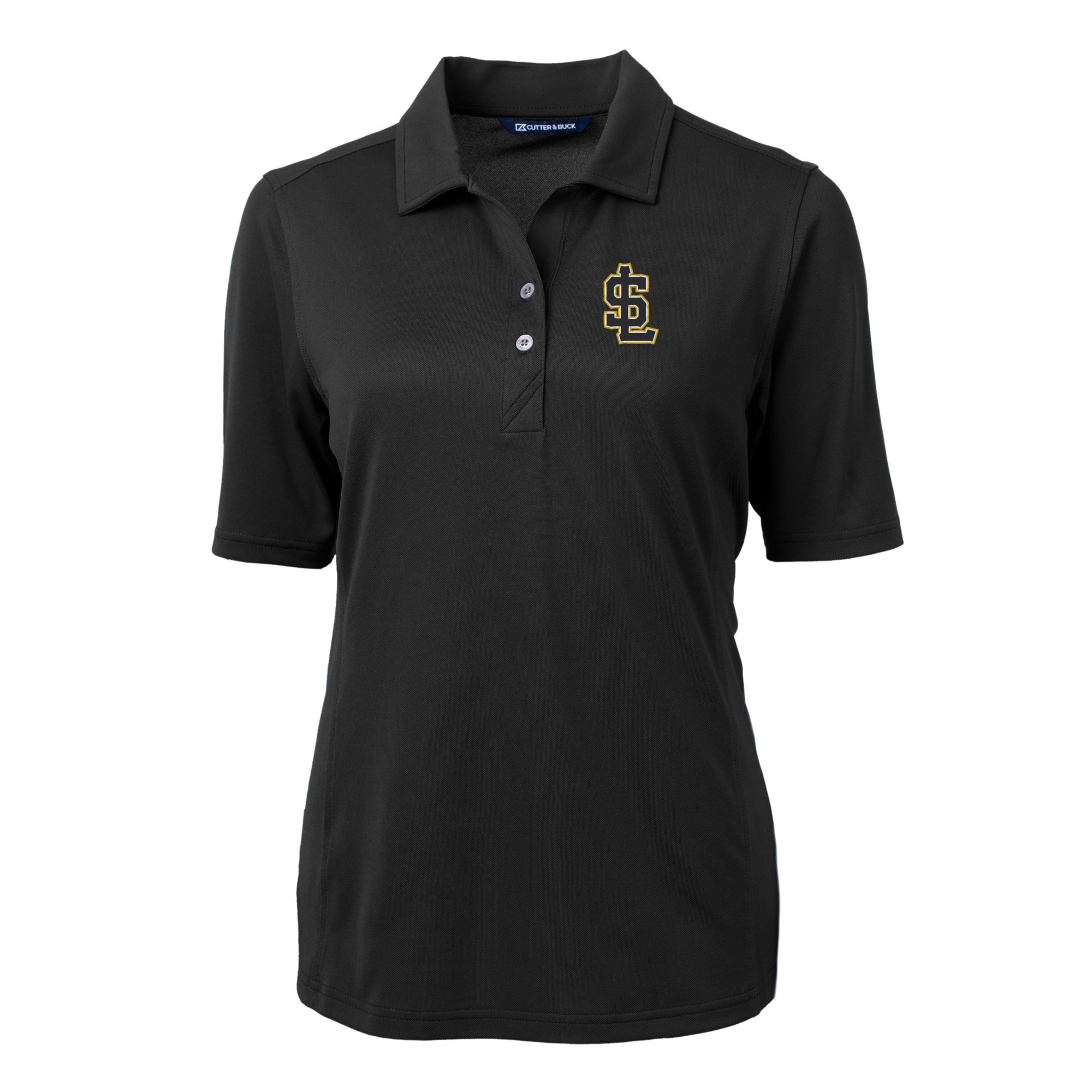 Women's Cutter & Buck Black Salt Lake Bees Virtue DryTec Eco Pique Recycled Polo - Image 3