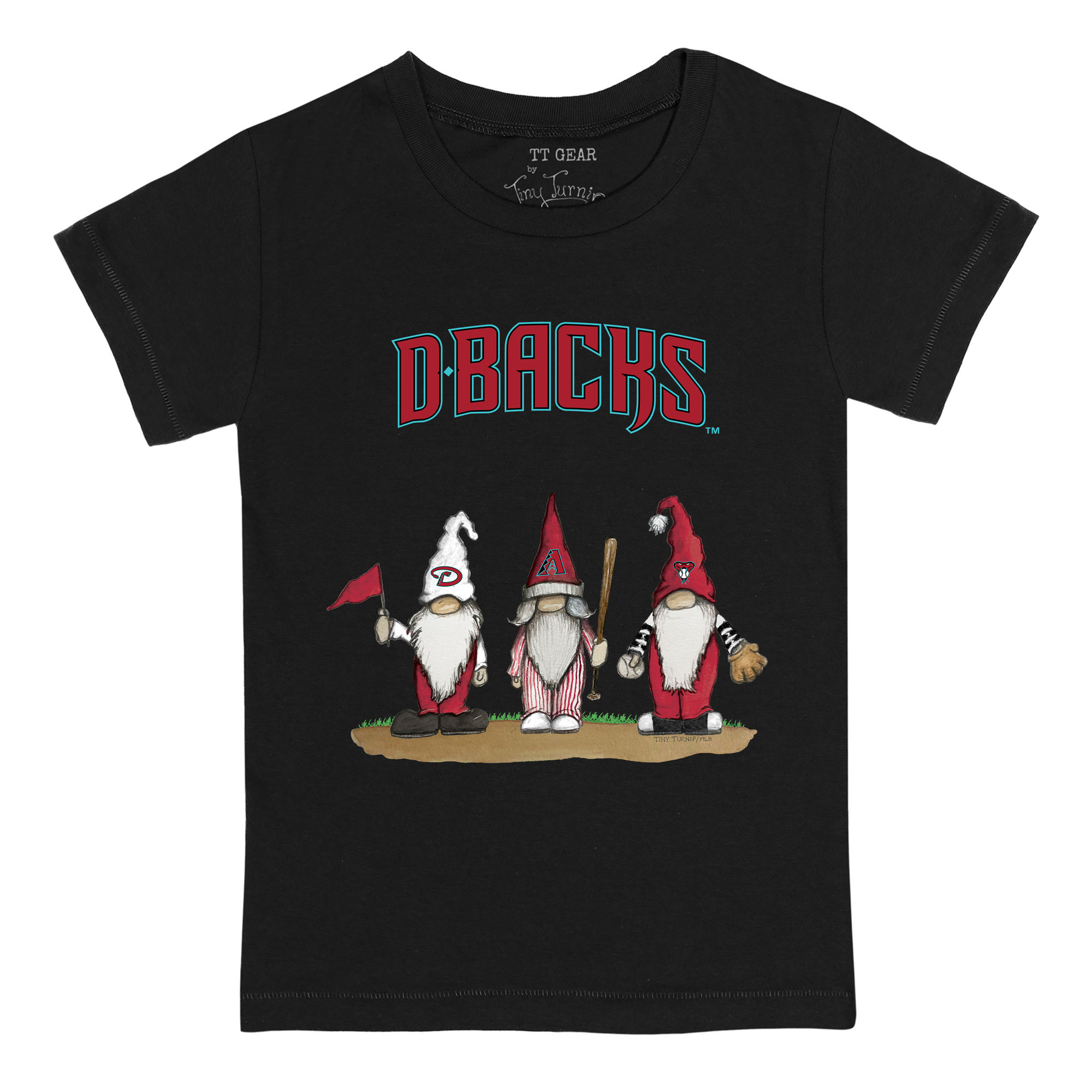 Youth Tiny Turnip Black Arizona Diamondbacks Gnomes T-Shirt - Image 6