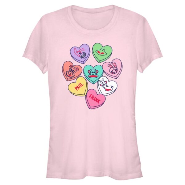 Women's Mad Engine Light Pink Paul Frank Valentine's Day T-Shirt