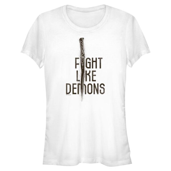 Women's Mad Engine White Dune Fight Like Demons Graphic T-Shirt