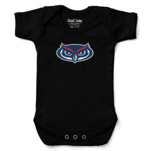 Newborn & Infant Chad & Jake Black Florida Atlantic Owls Logo Bodysuit