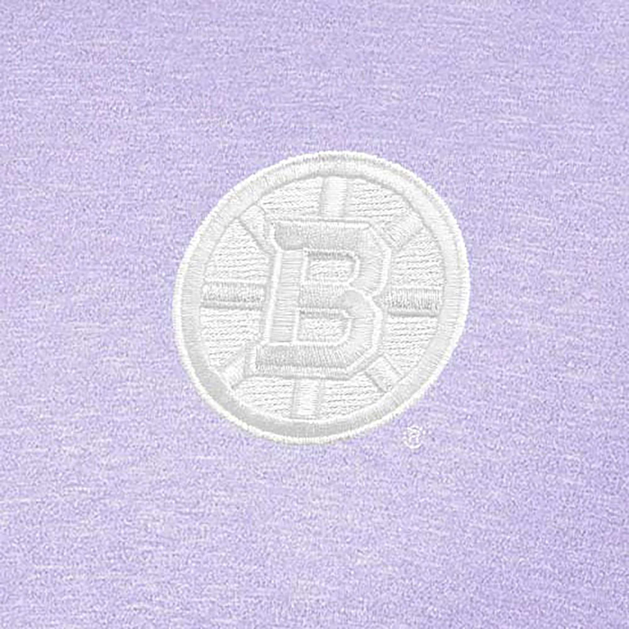 Men's Antigua Lavender Boston Bruins White Logo Par 3 Polo - Image 3