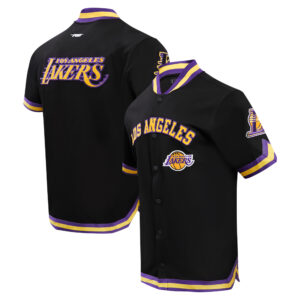 Men's Pro Standard Black Los Angeles Lakers Classic Warm-Up Full-Snap Jacket