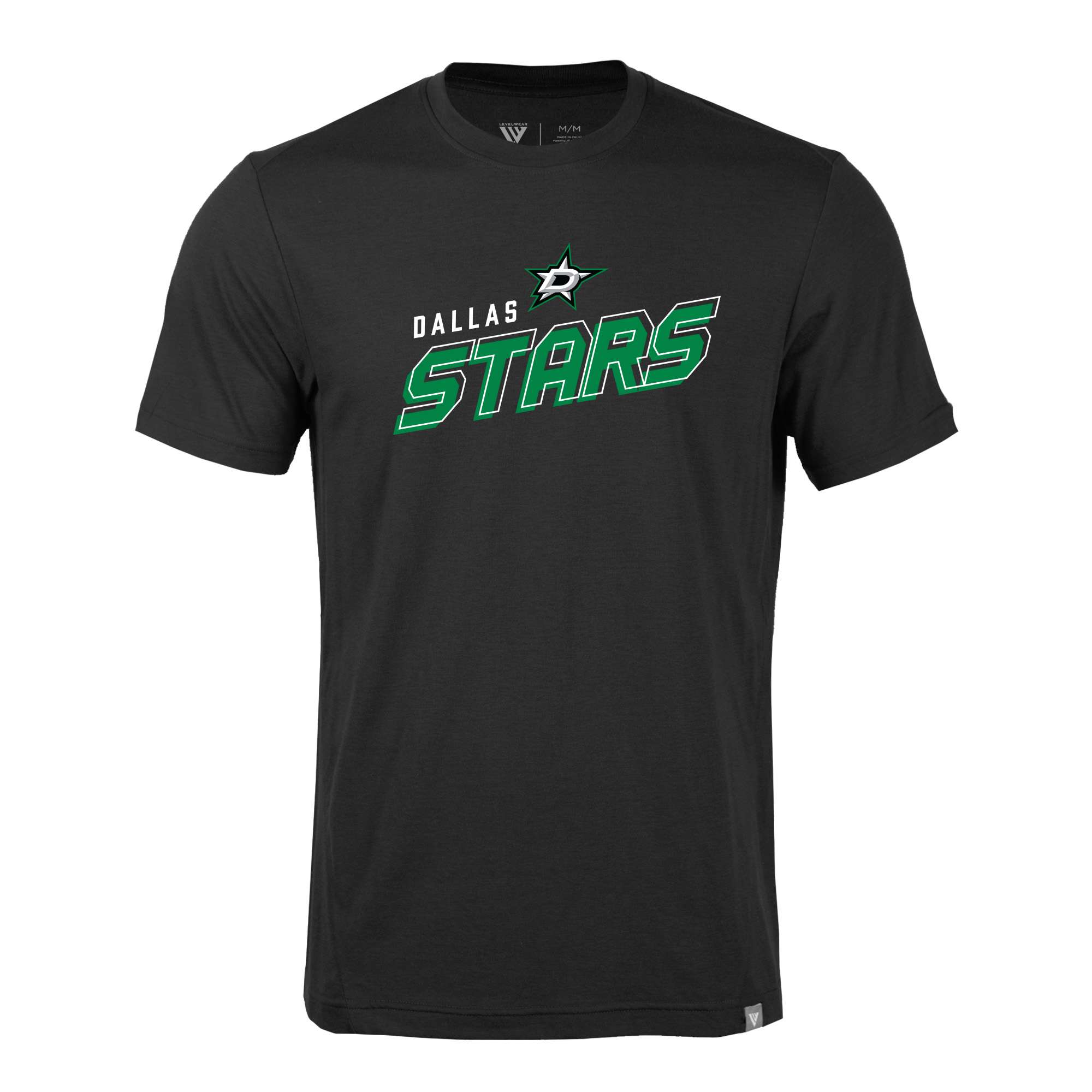 Men's Levelwear Black Dallas Stars Thrive Premier 2.0 Tri-Blend T-Shirt - Image 3