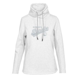 Women's Levelwear Cream Minnesota Timberwolves Loop Sweep Pullover Sweatshirt
