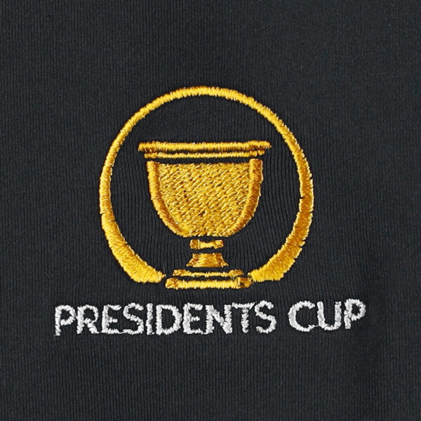 Women's Peter Millar Black Presidents Cup Opal Sleeveless Stretch Jersey Polo - Image 9