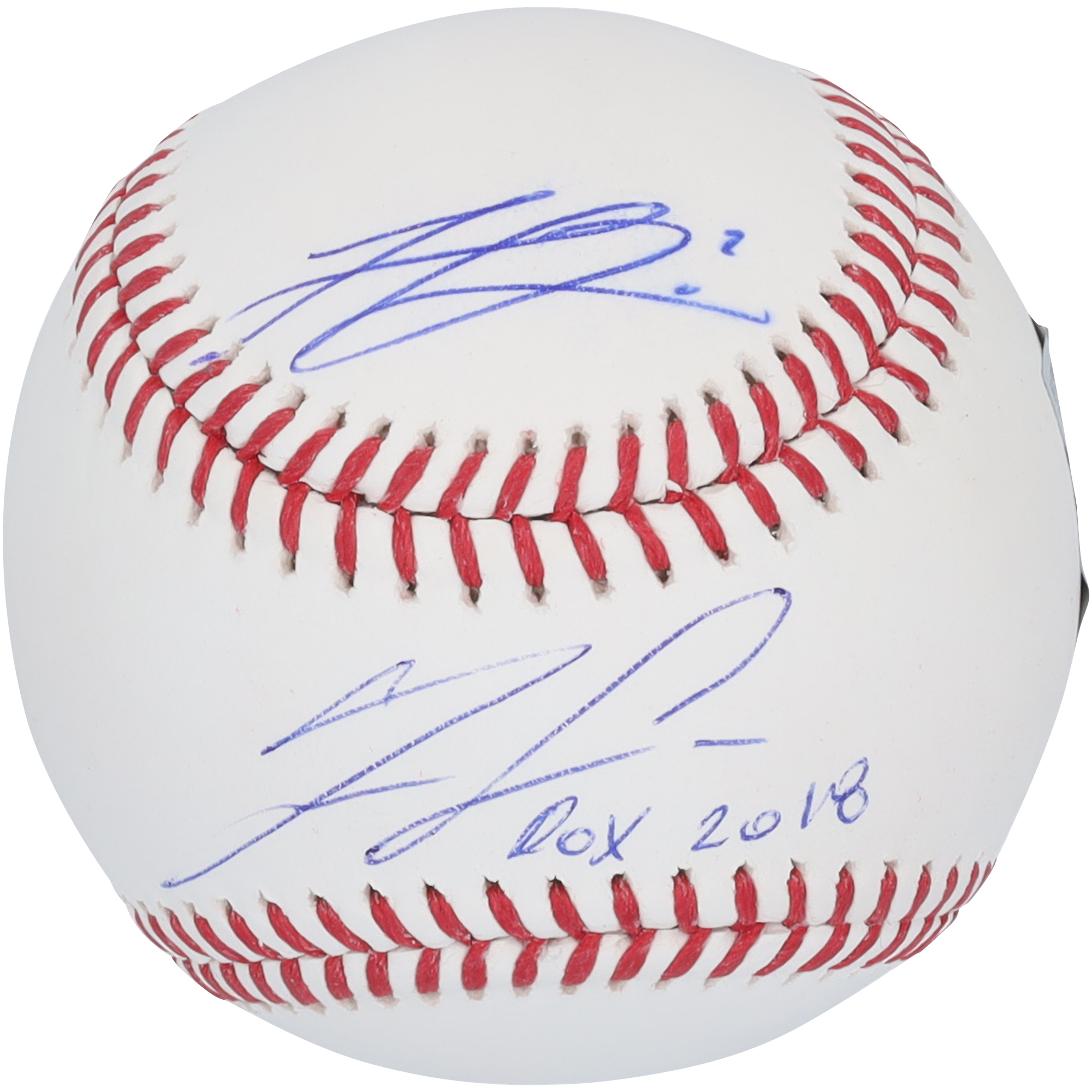Ronald Acuña Jr. & Michael Harris II Atlanta Braves Autographed Baseball with "ROY 2018" Inscription