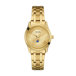 Women's Bulova Kansas Jayhawks Gold-Tone Watch