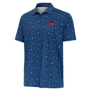 Men's Antigua Blue TGL Jupiter Links Golf Club Leisure Time Polo
