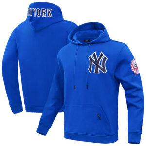 Men's Pro Standard Royal New York Yankees Classic Chenille Pullover Hoodie