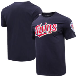 Men's Pro Standard Navy Minnesota Twins Classic Chenille T-Shirt