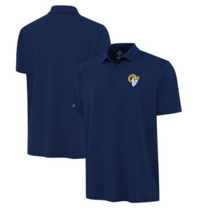 Men's Antigua  Navy Los Angeles Rams Reprocess Polo