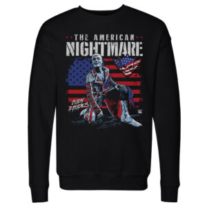 Men's 500 Level Black Cody Rhodes American Flag Pullover Sweatshirt