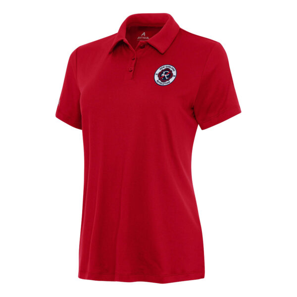 Women's Antigua Red New England Revolution Reprocess Polo
