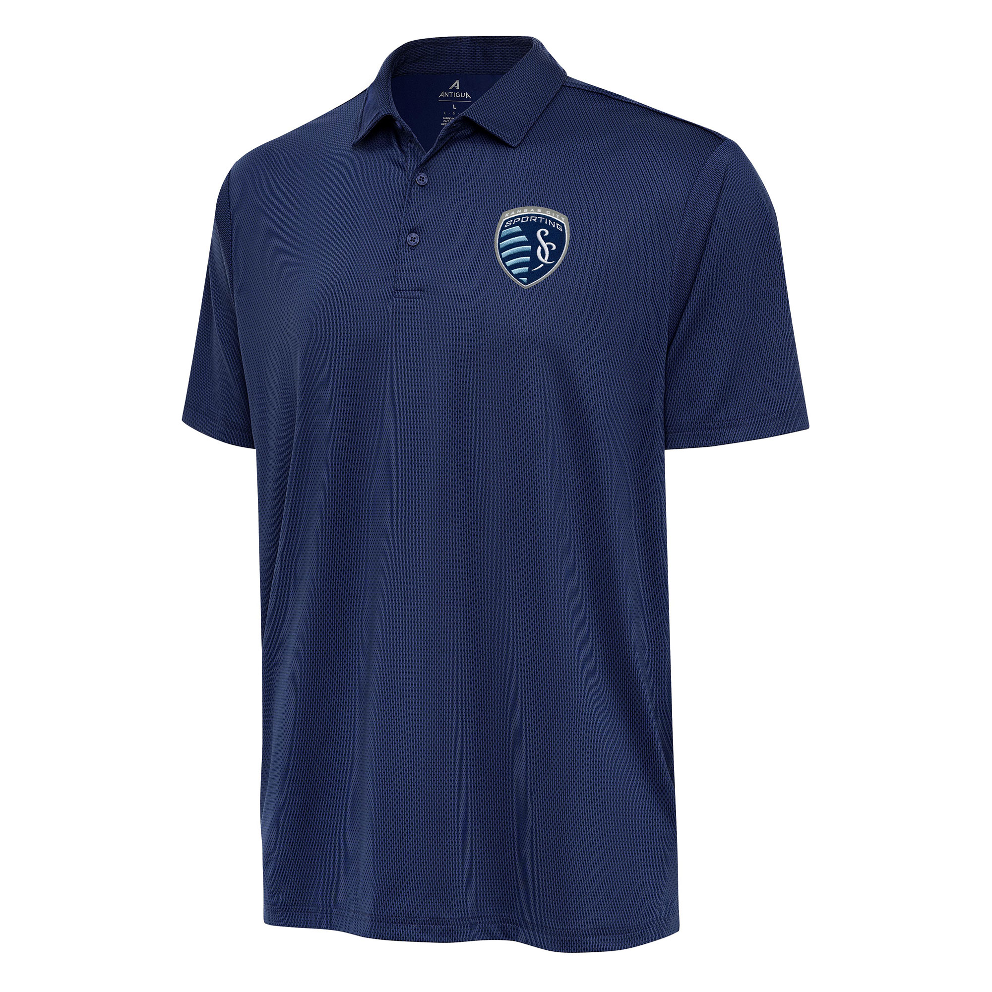 Men's Antigua Navy Sporting Kansas City Ellipse Polo