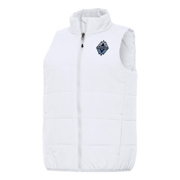 Women's Antigua White Vancouver Whitecaps FC Experience Full-Zip Vest