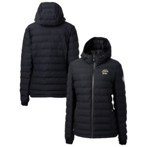 Women's Cutter & Buck Black Western Michigan Broncos Mission Ridge Repreve Eco Insulated Full-Zip Hoodie Puffer Jacket