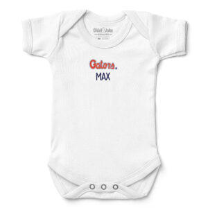 Newborn & Infant Chad & Jake  White Florida Gators Personalized Team Logo Bodysuit