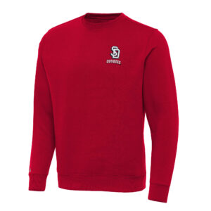 Men's Antigua Red South Dakota Coyotes Big & Tall Victory Pullover Sweatshirt