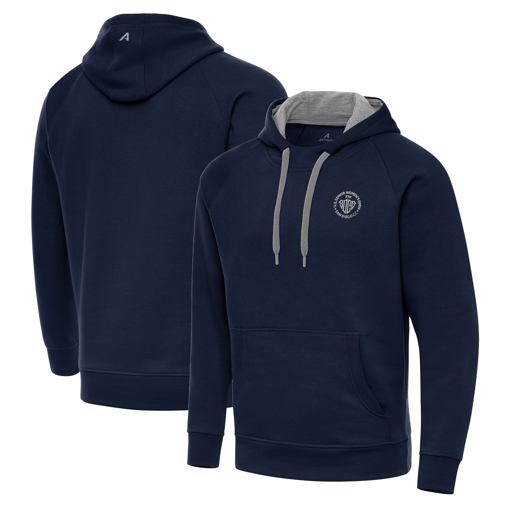 Men's Antigua Navy 2025 U.S. Senior Women's Open Victory Pullover Hoodie
