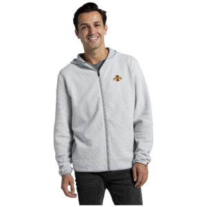 Men's League Collegiate Wear Gray Iowa State Cyclones Summit Full-Zip Hoodie