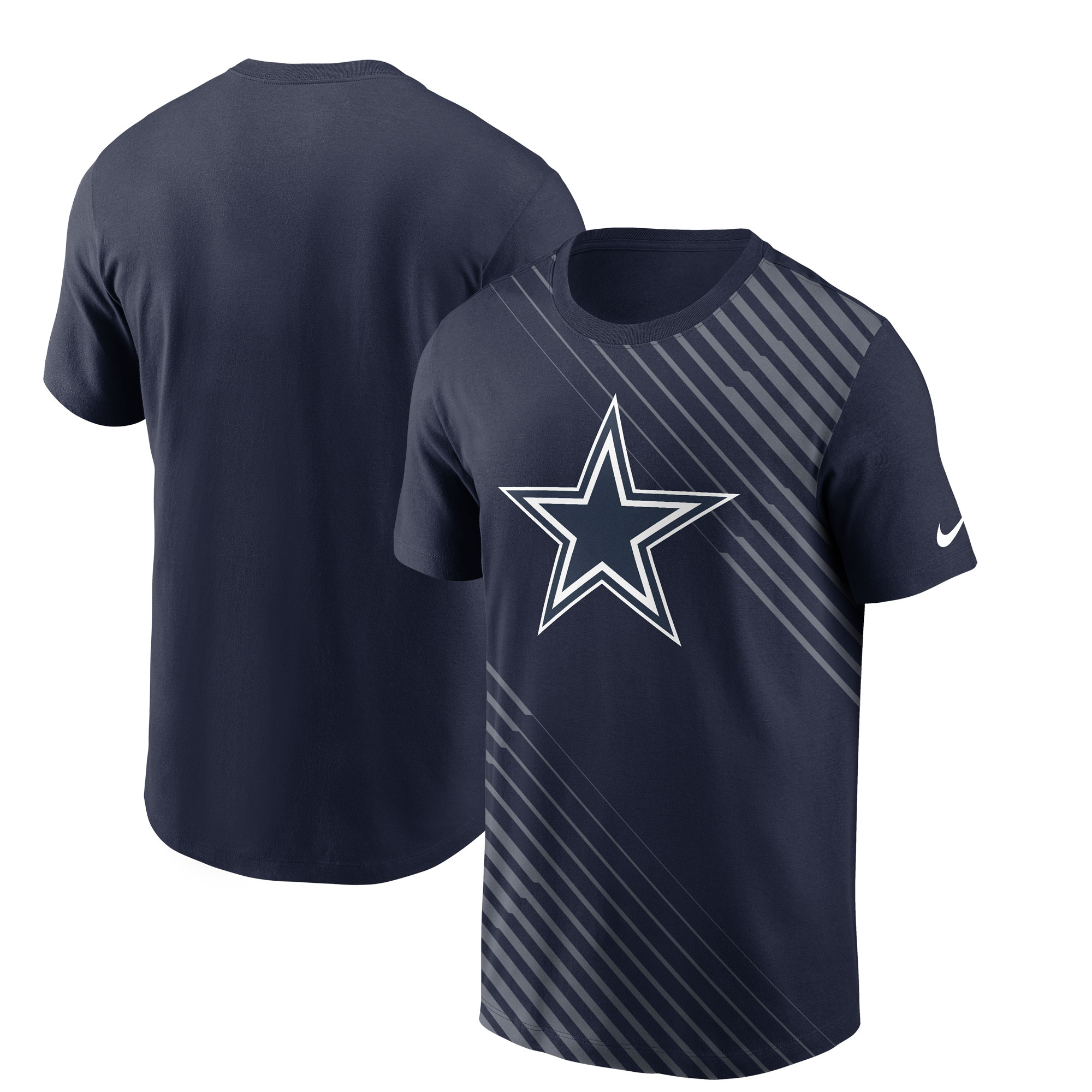 Men's Nike Navy Dallas Cowboys Yard Line Fashion Asbury T-Shirt - Image 2