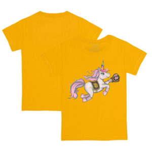 Toddler Tiny Turnip Gold San Diego Padres Unicorn T-Shirt