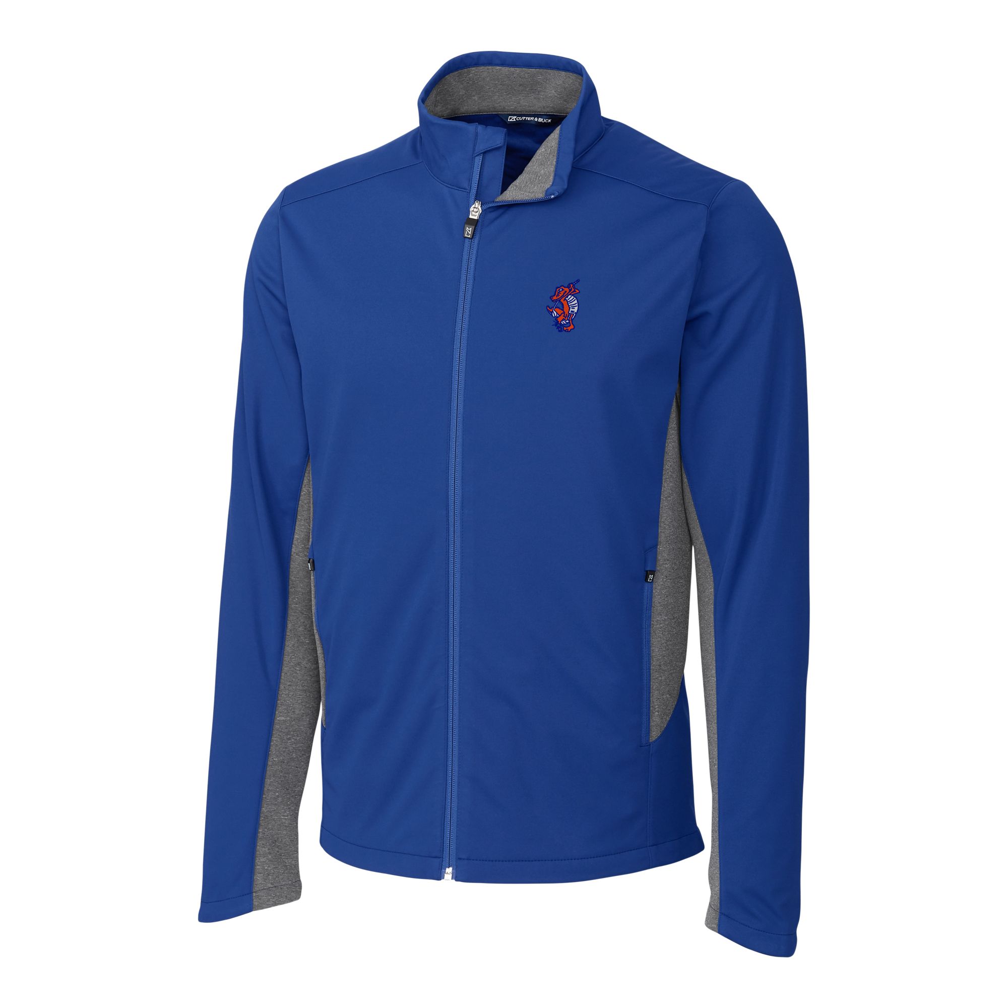 Men's Cutter & Buck Royal Florida Gators Swinging Gator Navigate Softshell Full-Zip Jacket - Image 9