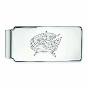 Silver Columbus Blue Jackets Money Clip