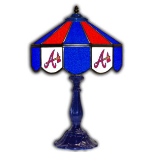 Atlanta Braves 21'' Glass Table Lamp