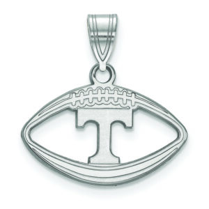 Women's Tennessee Volunteers Sterling Silver Logo Football Pendant