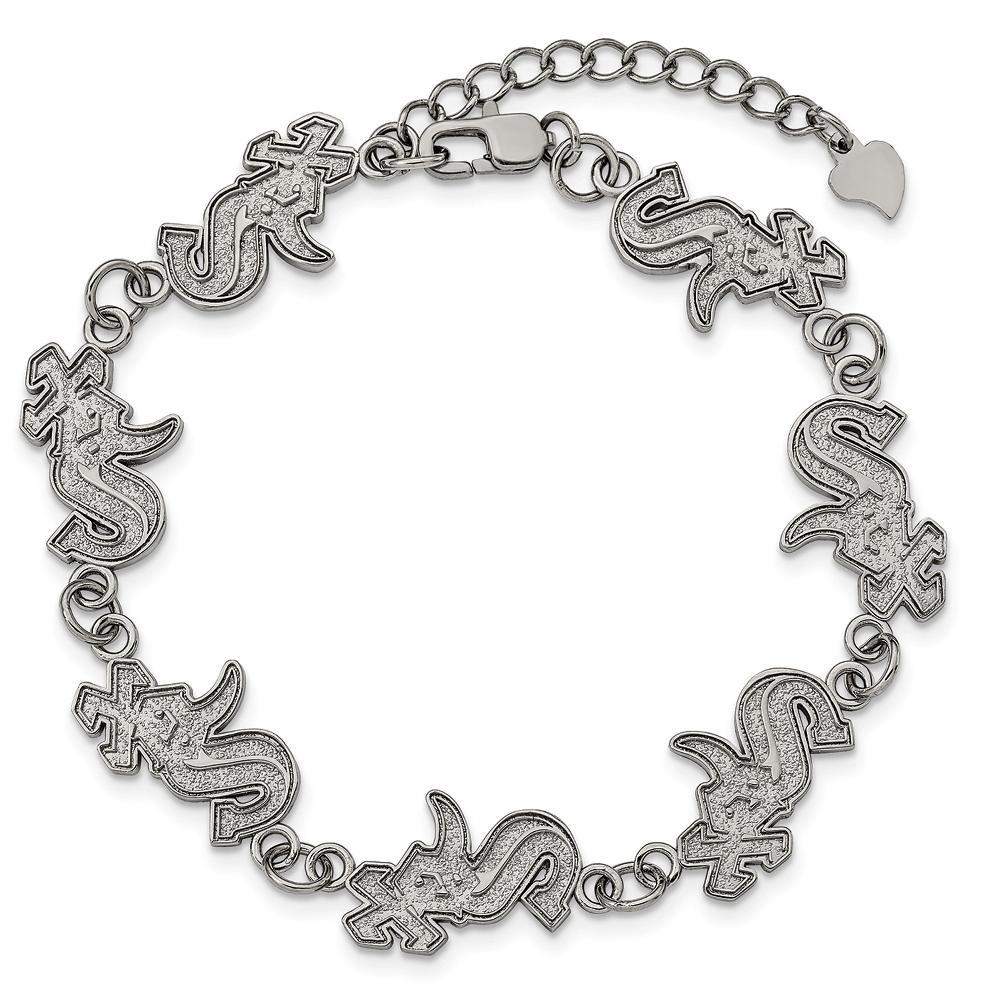 Women's Chicago White Sox Logo Bracelet with Extension - Image 5