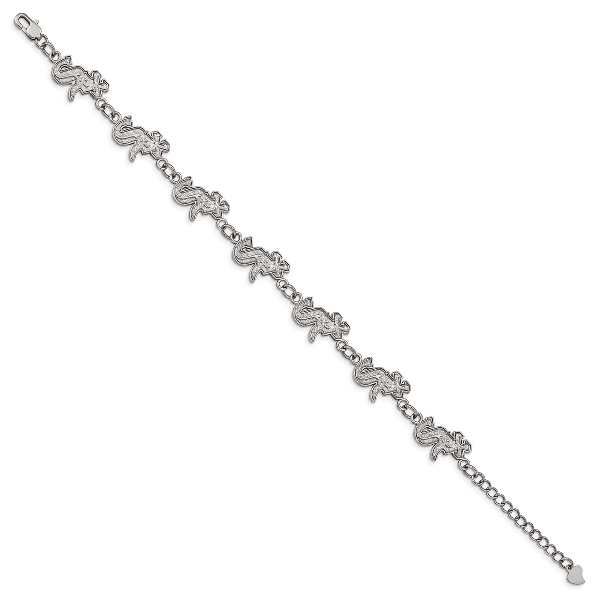 Women's Chicago White Sox Logo Bracelet with Extension - Image 7